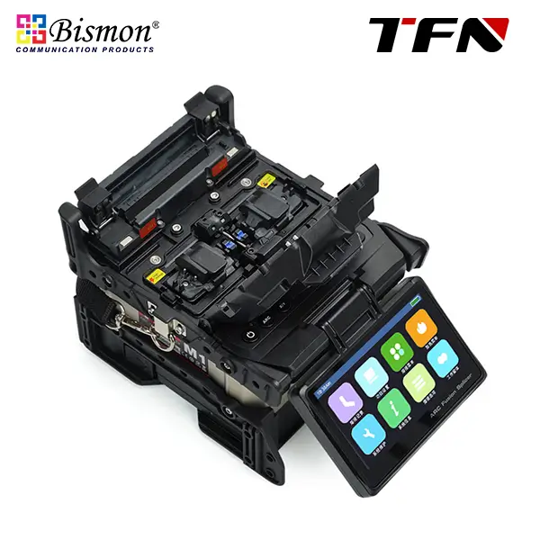 M1 fusion splicer clad alignment 4 Motor LCD 4.3inch for FTTH 